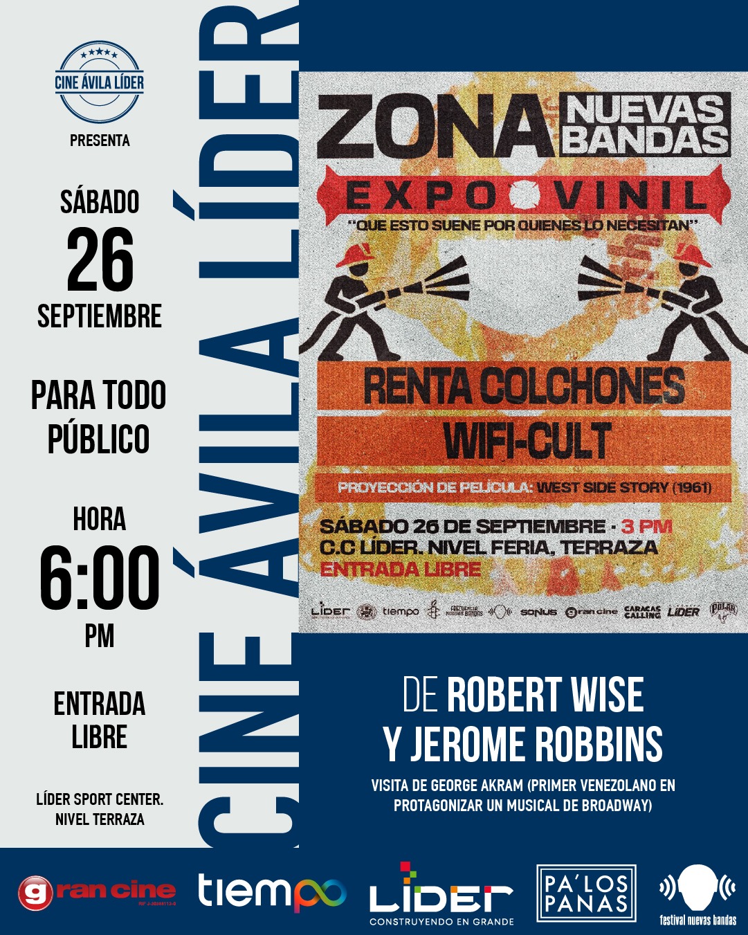 Cine Ávila Líder - Sábado 26/9/2026)